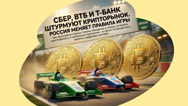 Сбер, ВТБ и Т-Банк штурмуют крипторынок. Россия меняет правила игры